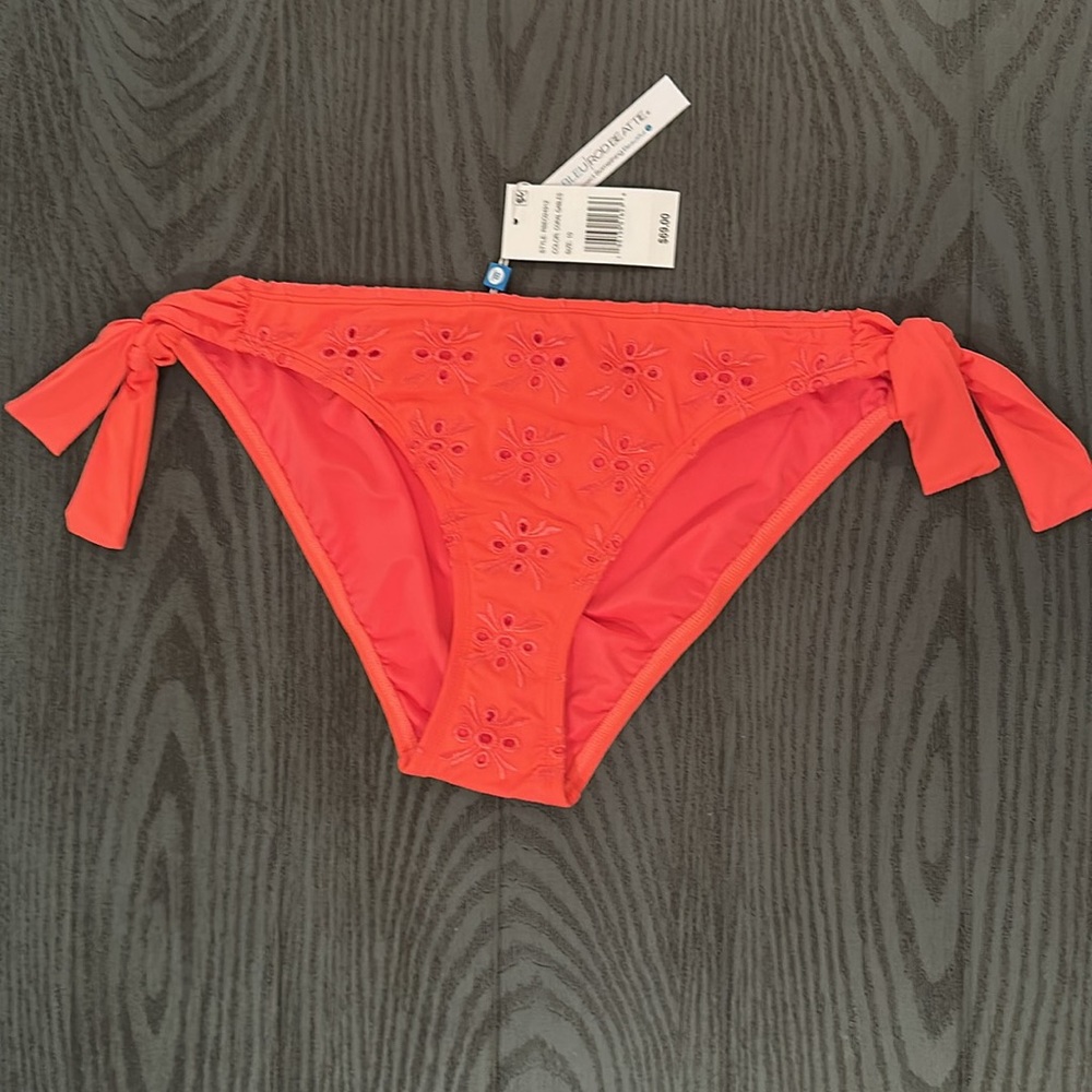 Bleu Rod Beattie Orange Eyelet Bikini Set -New 🌴🌴🌴 - Picture 7 of 11